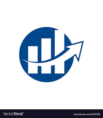 Financial accounting logo vector image