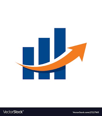 Financial accounting logo vector image