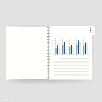 FInancial book statistics illustration vector | Free stock vector - 390161