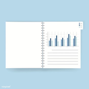 FInancial book statistics illustration vector | Free stock vector - 390166