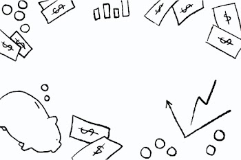 Financial doodle vector frame on white… | Free stock illustration | High Resolution graphic