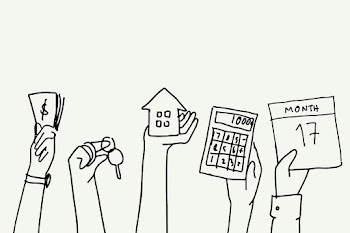 Financial doodle vector real estate concept | Free stock illustration | High Resolution graphic