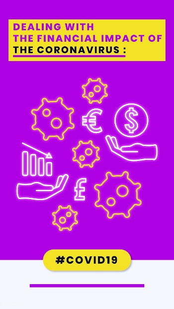 Financial impact of coronavirus template vector | Free  vector - 2300446