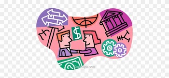 Financial Lending And Borrowing Money Royalty Free - Clip Art