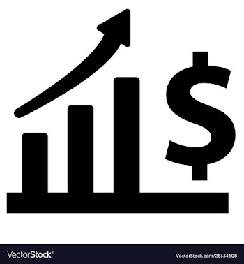 Financial progress icon vector image