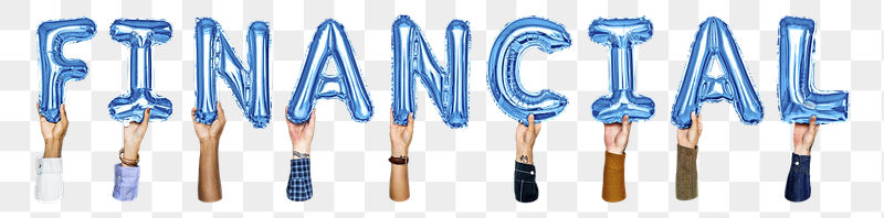 Financial word png, hands holding | Free PNG - rawpixel