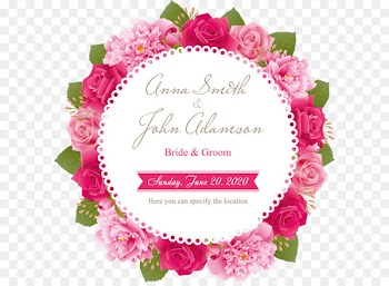 Fine roses invitation letter 