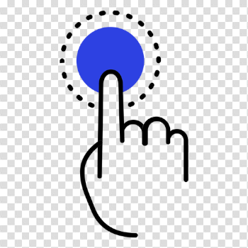 Finger hand circle point stroke - Transparent PNG & SVG vector