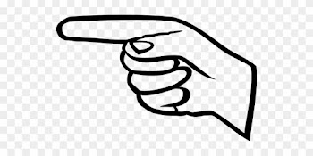 Finger Hand Point Pointer Finger Finger Fi - Finger Pointing Left Clipart