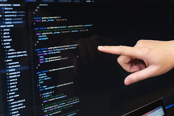 Finger Pointing At Javascript Code