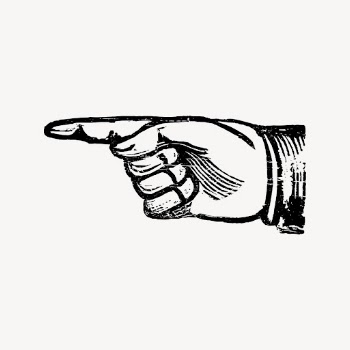 Finger pointing hand drawn clipart, | Free Vector Illustration - rawpixel