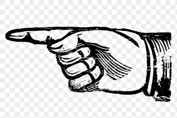 Finger pointing png sticker, gesture | Free PNG - rawpixel
