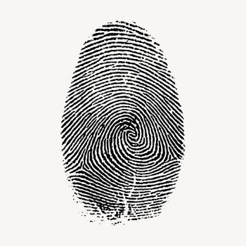 Fingerprint clipart, vintage whorl illustration | Free Vector - rawpixel