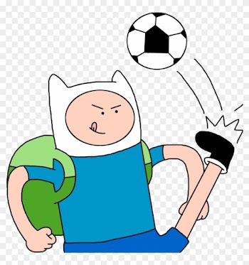Finn Kicks Soccer Ball By Marcospower1996 - Finn The Human Kicking Transparent
