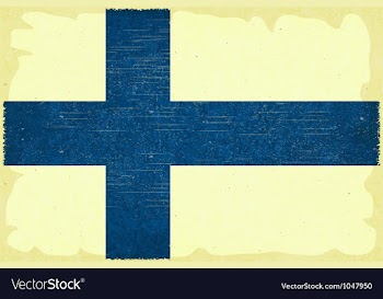  					Finnish flag vector image														