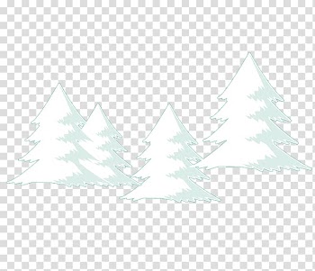 Fir Christmas ornament Spruce Christmas tree Triangle, Hand-painted Christmas tree transparent background PNG clipart