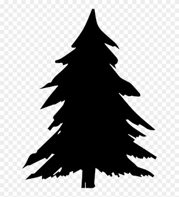 Fir Tree Clipart Pine Tree Outline - Christmas Tree Shadow