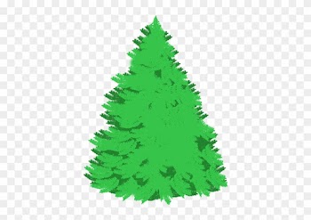 Fir Tree Template 66805763 Silhouettes Of Green Pine - Christmas Tree