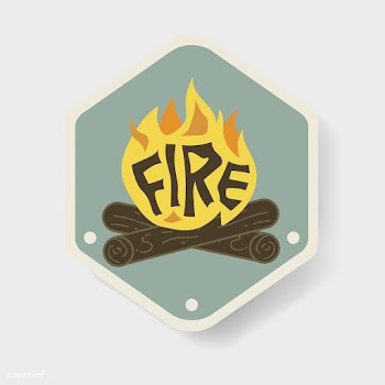 Fire adventure badge | Free stock vector - 389959