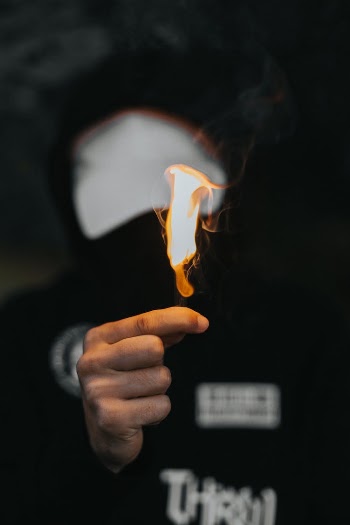 fire aesthetic vertical