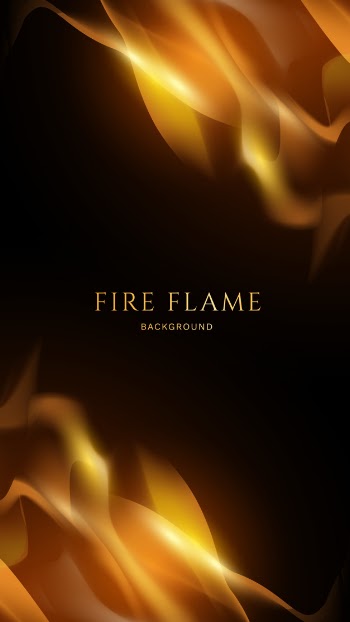 Fire and flame background Free Vector