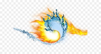 Fire and Ice Clip art - Water and fire Taiji 