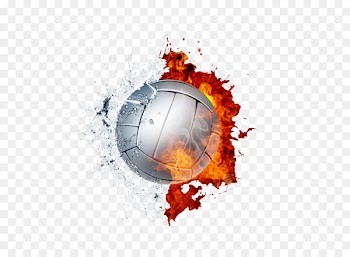 Fire and water volleyball 
