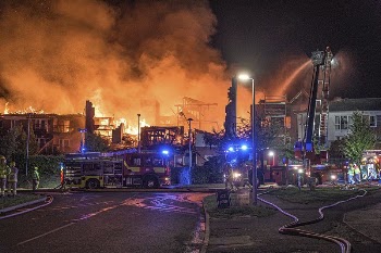 Fire at supported living complex, | Free Photo - rawpixel