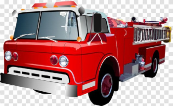Fire Brigade Truck PNG Transparent Image