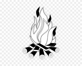 Fire Clipart Black And White Png
