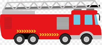 Fire engine Car Transport Illustration - Vector color fire truck 