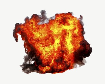 Fire explosion collage element psd | Free PSD - rawpixel