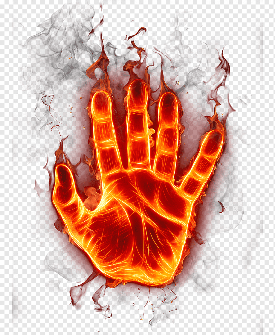 Fire Flame, Flame Hand, flaming hand illustration, effect, orange, explosion png