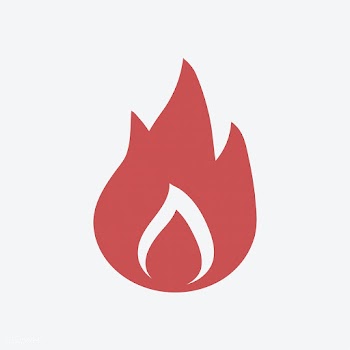 Fire flame icon on background | Free stock vector - 457602