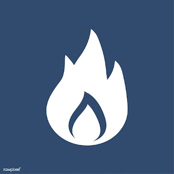 Fire flame icon on isolated background | Free stock vector - 457746