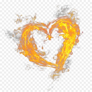 Fire Flame Light - Heart fire 