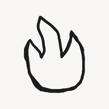 Fire flame sticker, cute doodle | Free PSD Illustration - rawpixel