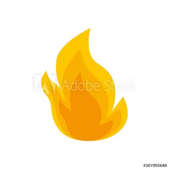 fire flame symbol design