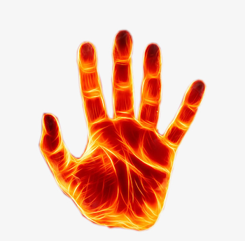 Fire Forces Hand, Flame, Burning Hand, Creative Hand PNG Image and ...