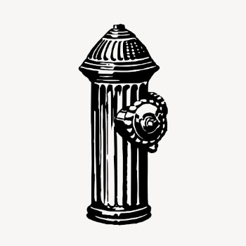 Fire hydrant clipart, vintage object | Free Vector - rawpixel