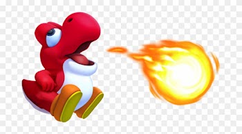 Fire Red Baby Yoshi By Redyoshiu - Mario Kart Baby Characters
