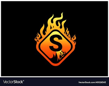 fire s letter logo and icon design template