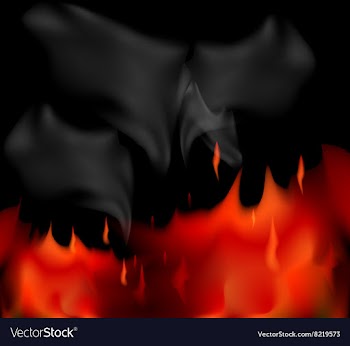 Fire smoke vector image