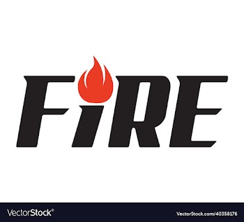 fire symbol and flame logo