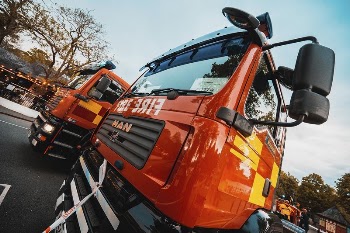 Fire truck, May 9, 2022, | Free Photo - rawpixel