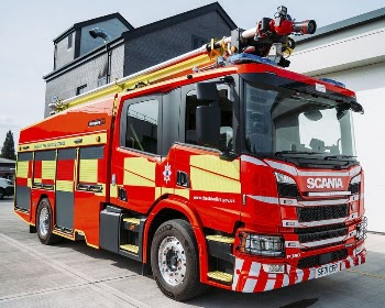 Fire truck, September 21, 2021, | Free Photo - rawpixel