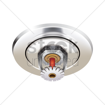 Fire water sprinkler Vector Image - 1805980 | StockUnlimited