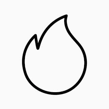 Fire web outline icon for popular downloads | Free stock illustration | High Resolution graphic