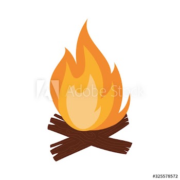 fire wood camping icon