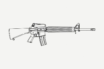Firearm collage element, vintage illustration | Free PSD Illustration - rawpixel